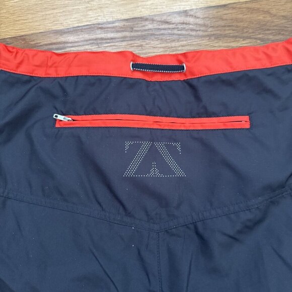 Zegna Sport Men's Swim Trunks Shorts Orange Black Fold Away Concep Size L - Picture 6 of 9